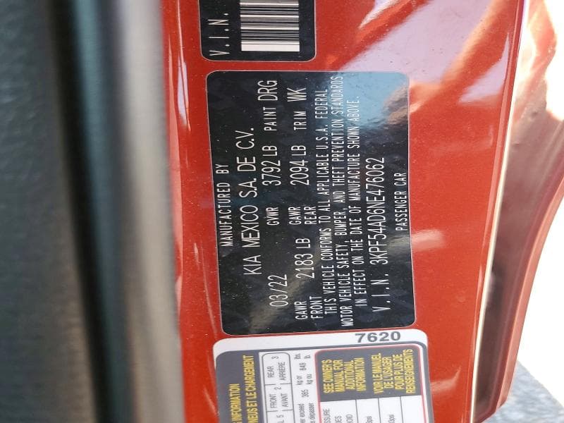 2022 KIA FORTE GT LINE 13