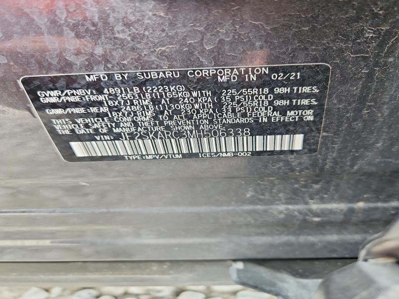 2021 SUBARU FORESTER SPORT 12