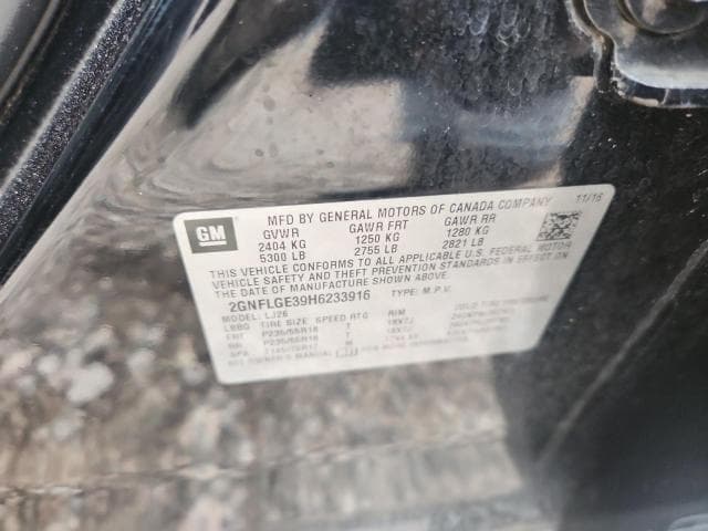 2017 CHEVROLET EQUINOX PREMIER 13