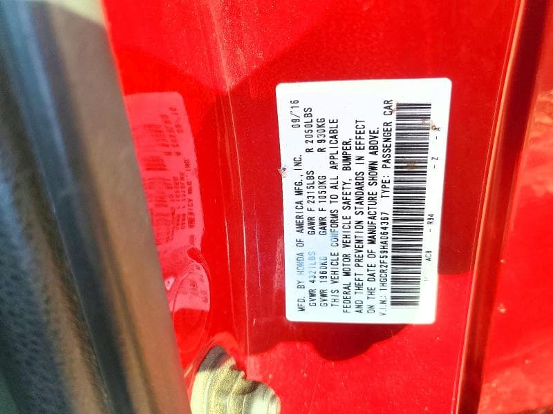 2017 HONDA ACCORD SPORT 12