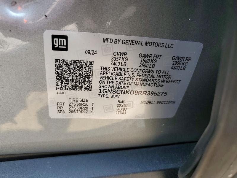 2024 CHEVROLET TAHOE C1500 LT 13