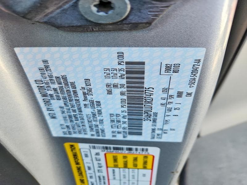 2018 FORD FUSION SE HYBRID 12