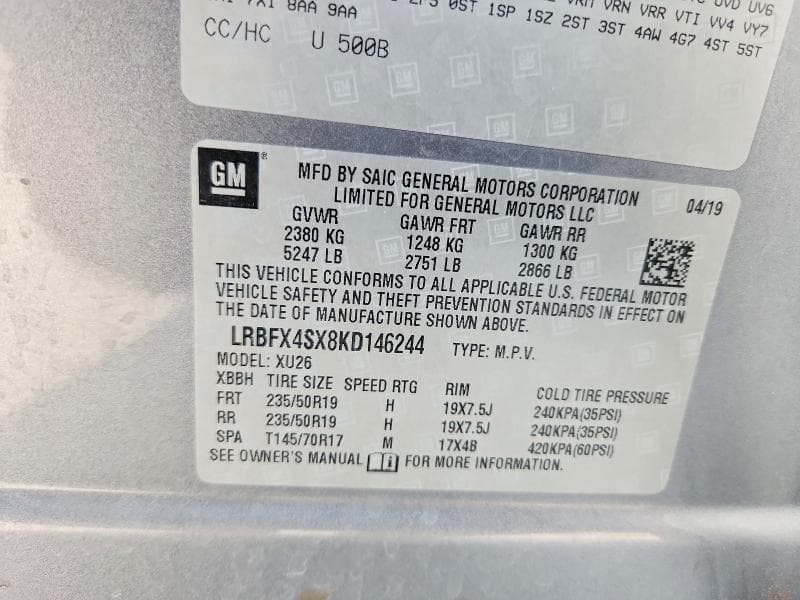 2019 BUICK ENVISION PREMIUM II 13