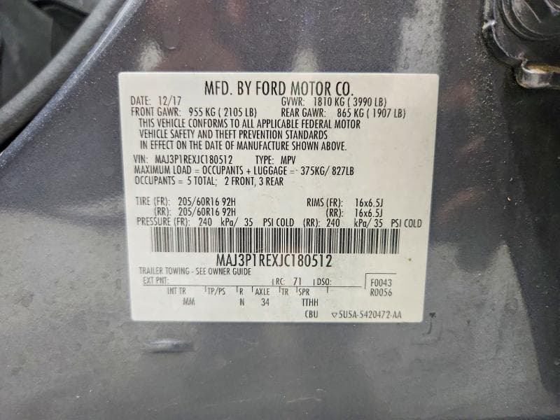 2018 FORD ECO SPORT 13