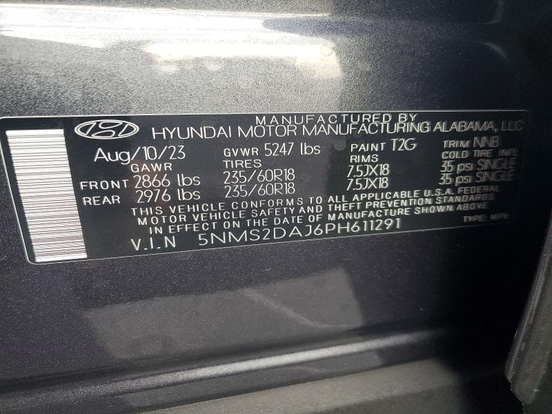 2023 HYUNDAI SANTA FE SEL 13