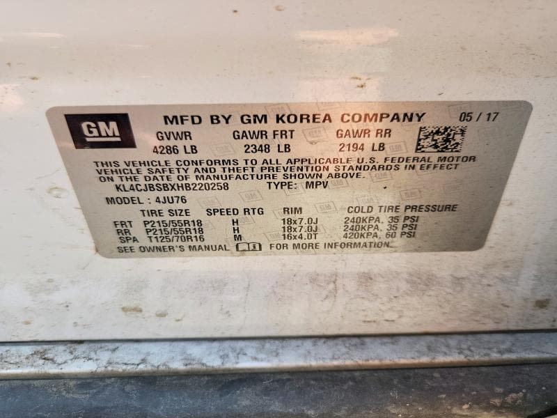 2017 BUICK ENCORE PREFERRED II 13