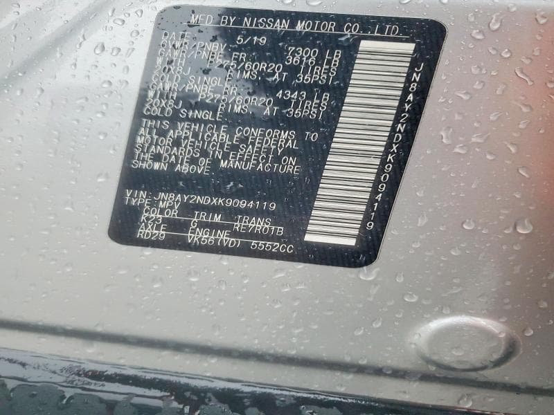 2019 NISSAN ARMADA SL 13