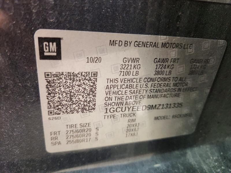 2021 CHEVROLET SILVERADO K1500 RST 13