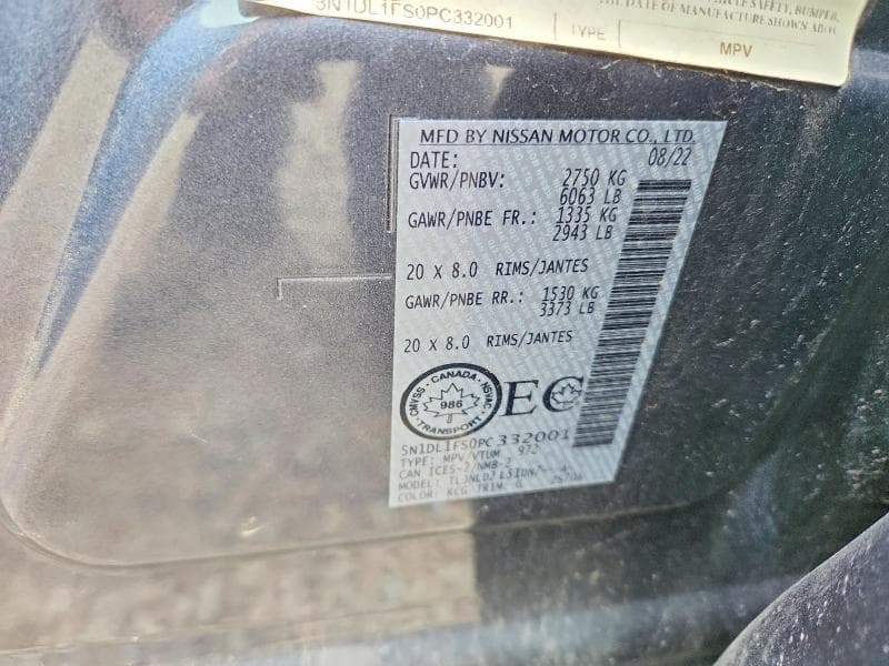 2023 INFINITI QX60 LUXE 13