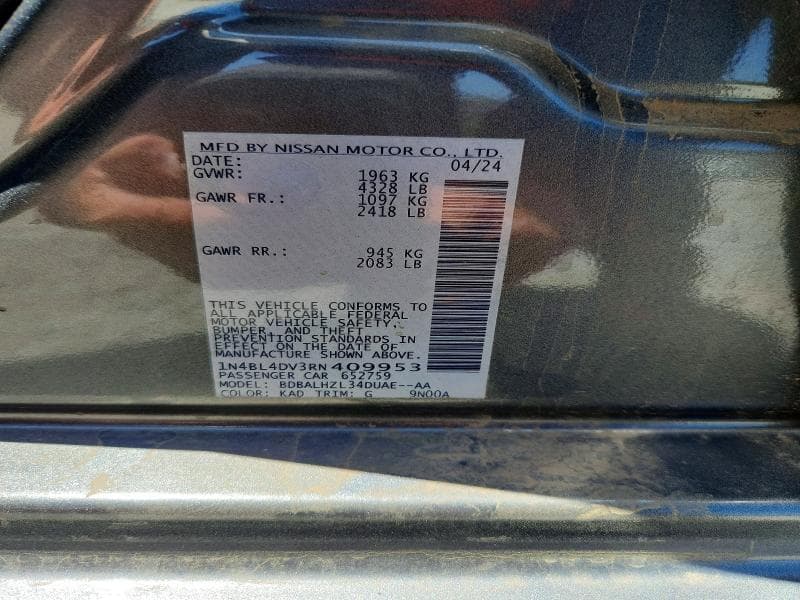 2024 NISSAN ALTIMA SV 13