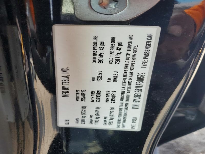 2020 TESLA MODEL 3 12