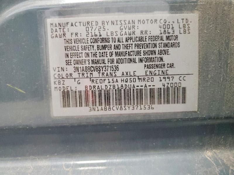 2025 NISSAN SENTRA SV 12