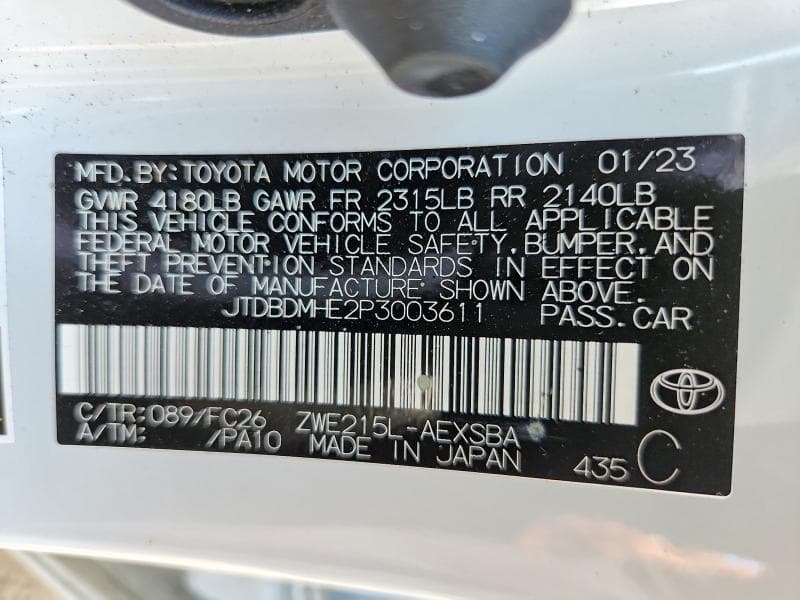 2023 TOYOTA COROLLA HYBRID SE 13