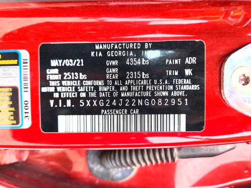 2022 KIA K5 LX 13