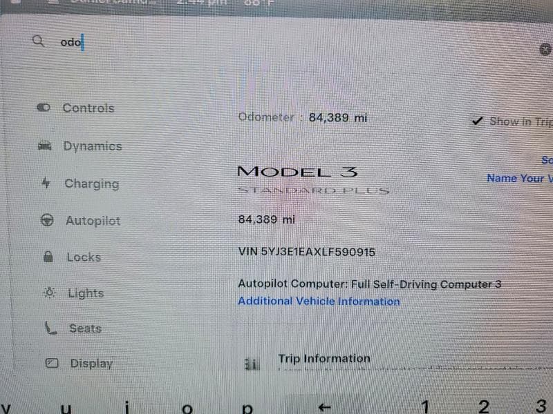 2020 TESLA MODEL 3 9