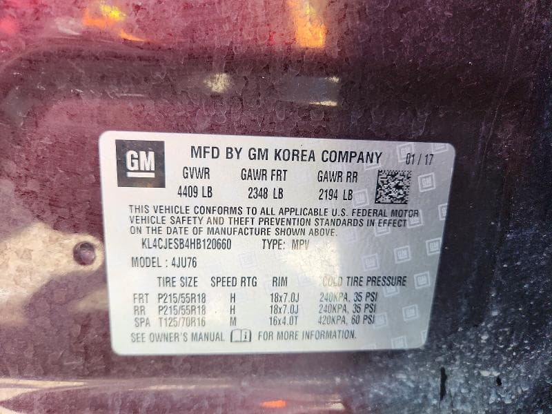 2017 BUICK ENCORE PREFERRED 13