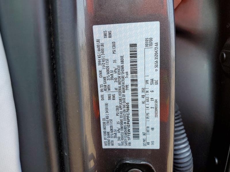 2023 FORD F150 SUPERCREW 12