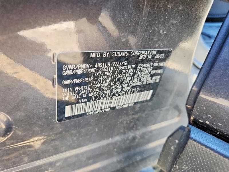 2023 SUBARU FORESTER PREMIUM 13