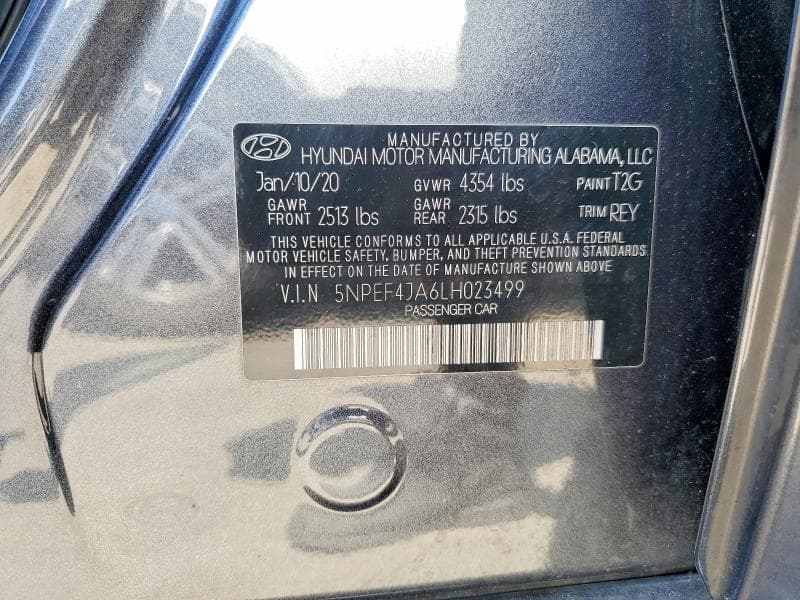 2020 HYUNDAI SONATA SEL 12