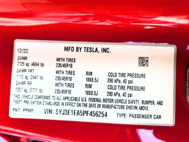 2023 TESLA MODEL 3 12