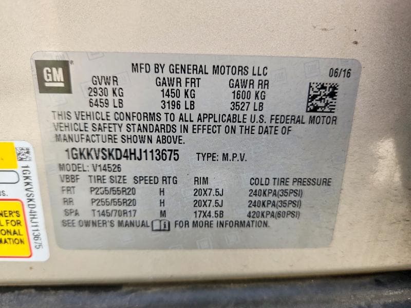 2017 GMC ACADIA LIMITED SLT-2 13