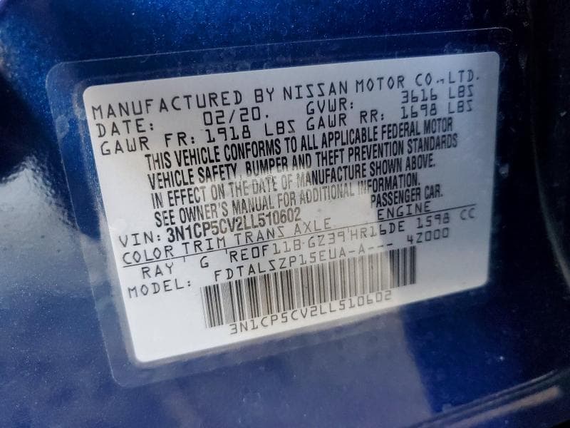 2020 NISSAN KICKS SV 13