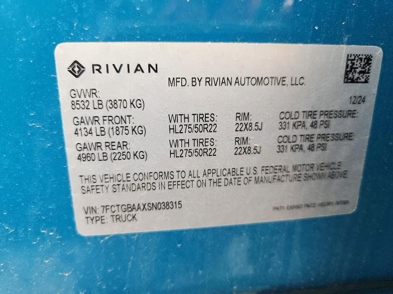 2025 RIVIAN R1T ADVENTURE 12