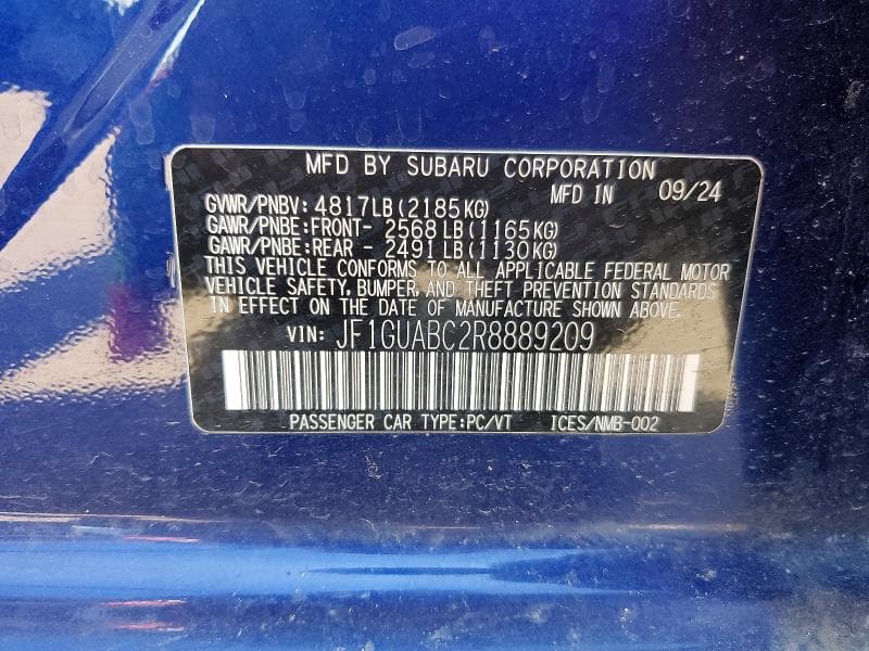 2024 SUBARU IMPREZA 13