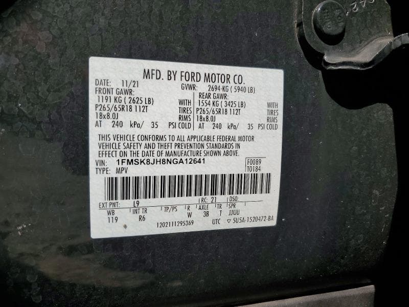 2022 FORD EXPLORER TIMBERLINE 13