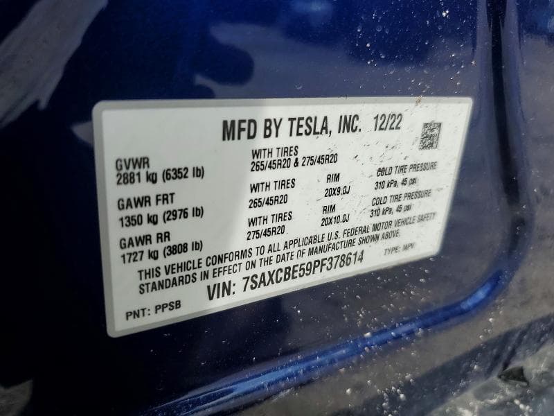 2023 TESLA MODEL X 12