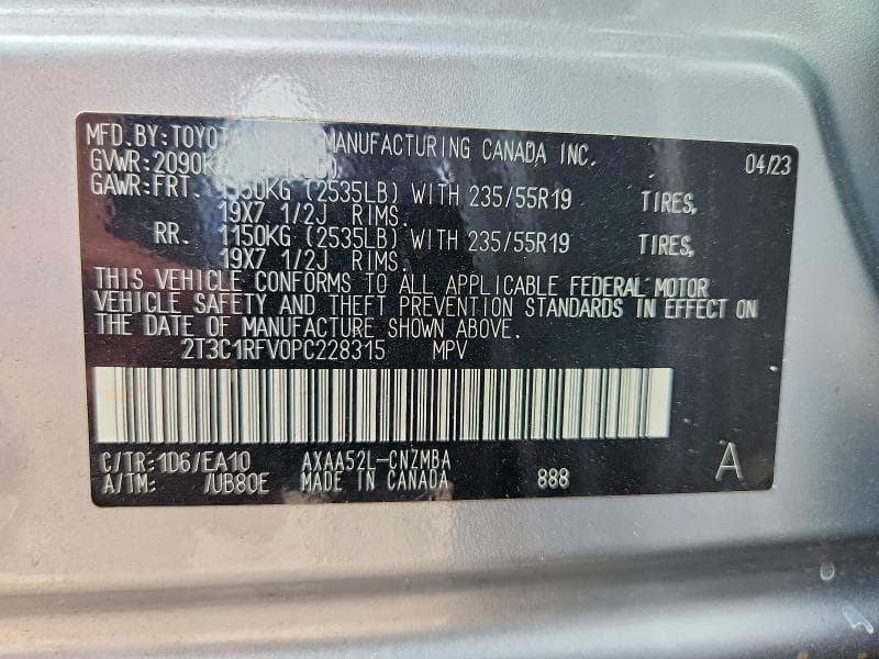 2023 TOYOTA RAV4 XLE PREMIUM 12
