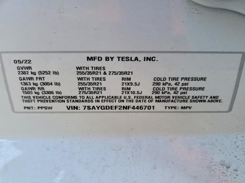 2022 TESLA MODEL Y 13