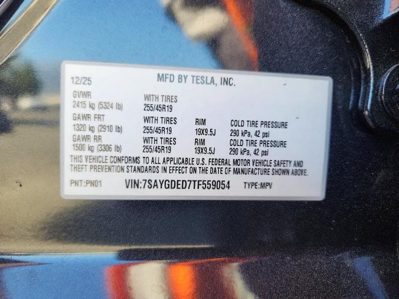 2026 TESLA MODEL Y 14