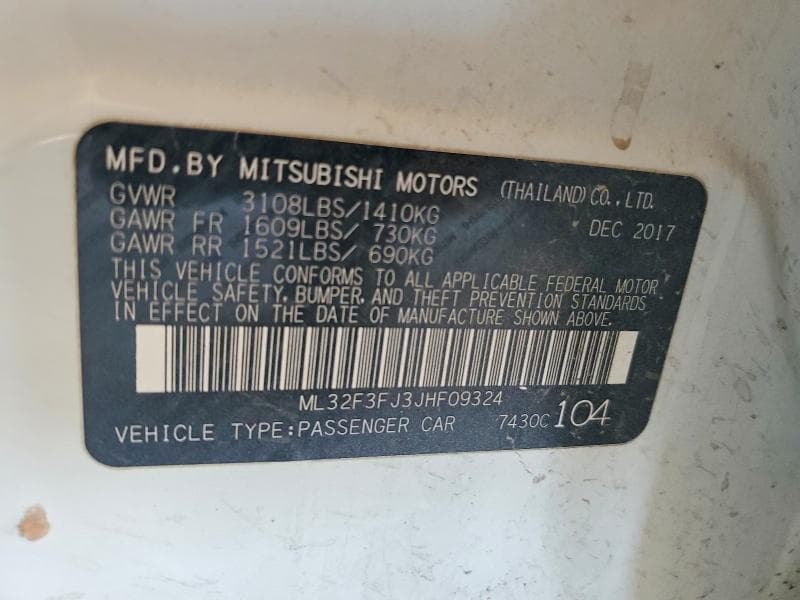 2018 MITSUBISHI MIRAGE G4 ES 12