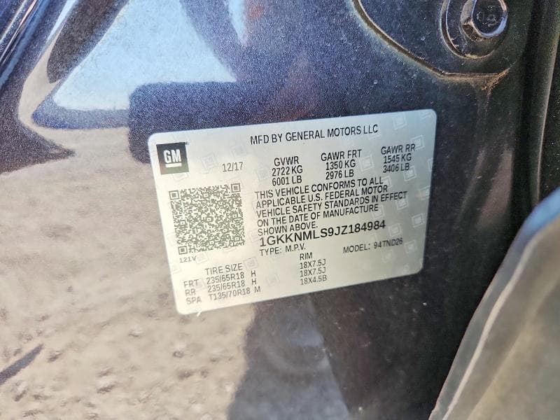 2018 GMC ACADIA SLT-1 13