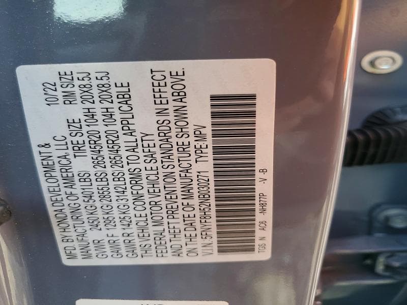 2022 HONDA PASSPORT EXL 13