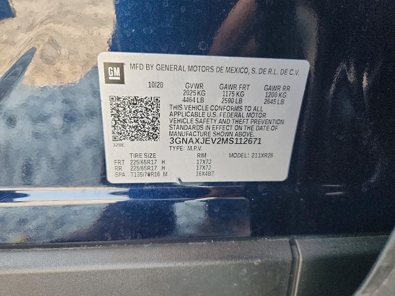 2021 CHEVROLET EQUINOX LT 13