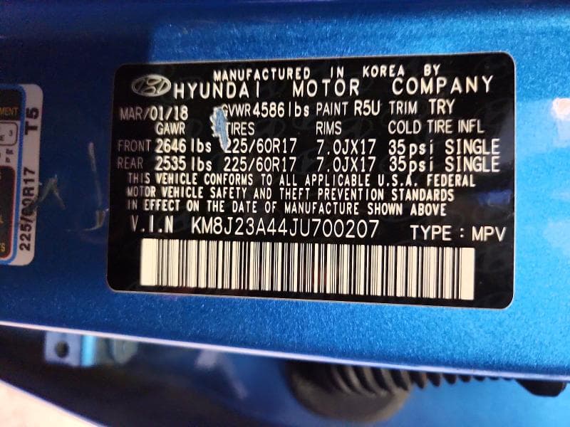 2018 HYUNDAI TUCSON SE 14