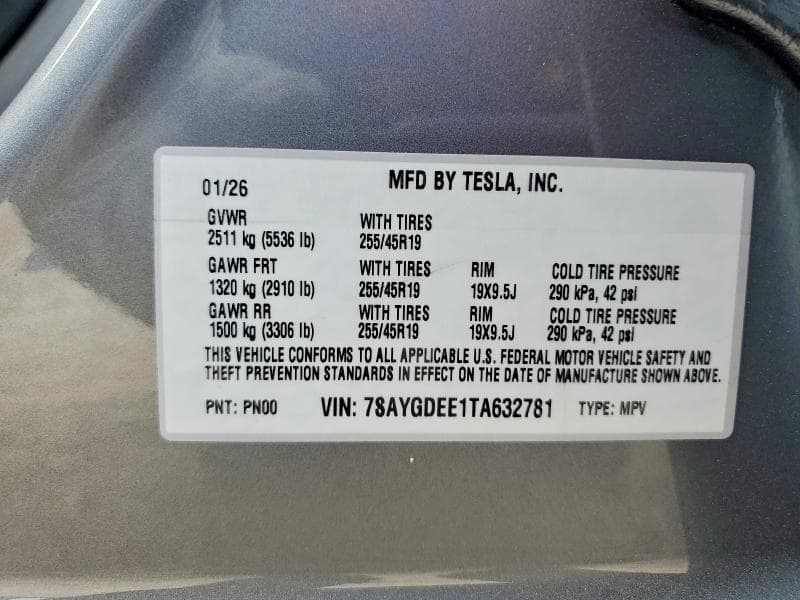 2026 TESLA MODEL Y 14
