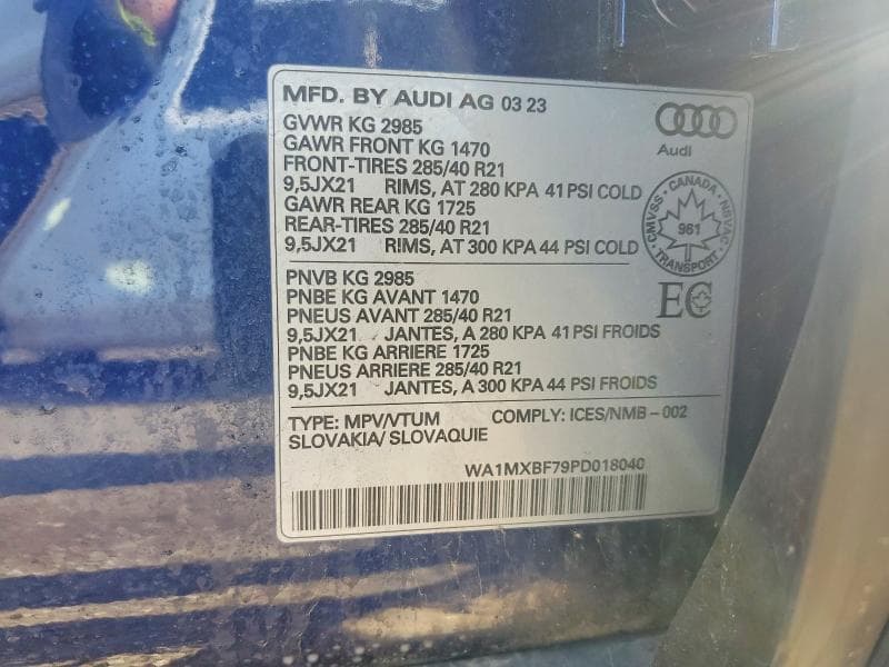 2023 AUDI Q7 PROGRESSIV 13