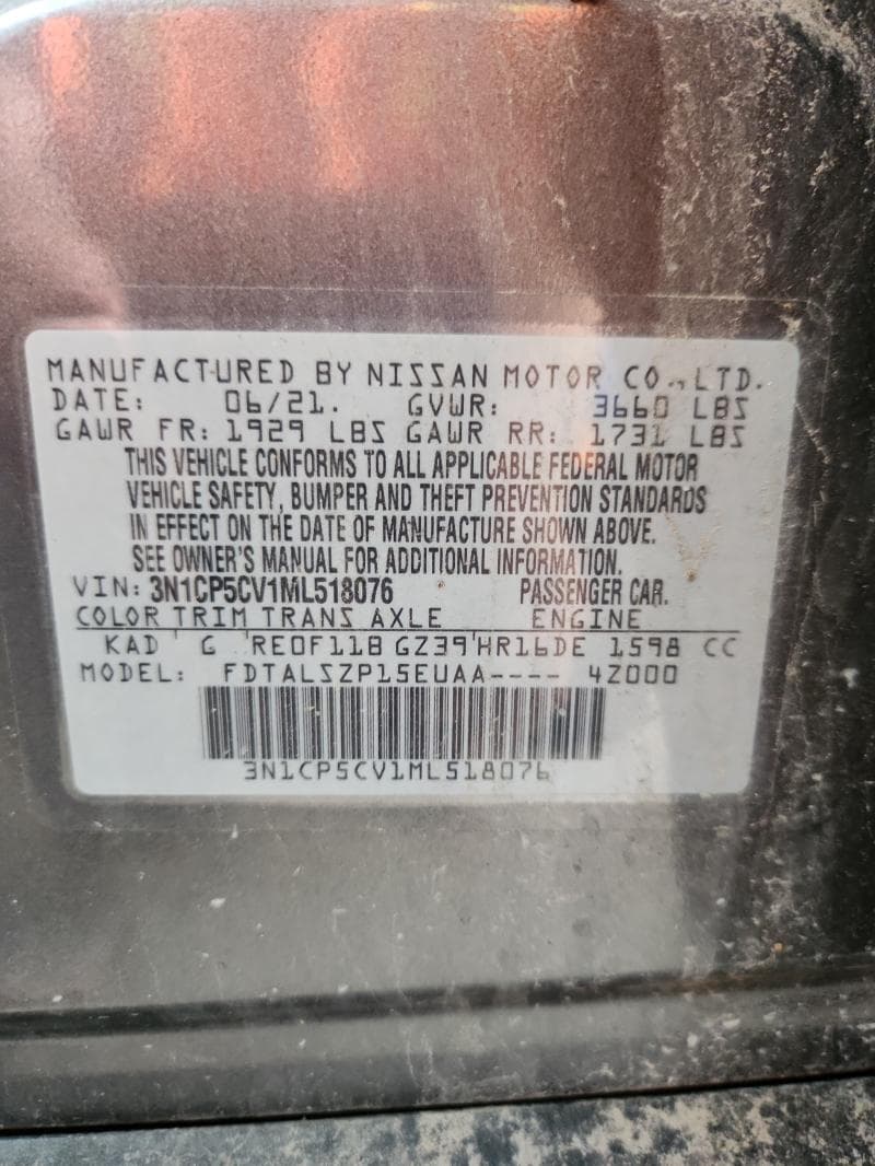 2021 NISSAN KICKS SV 13