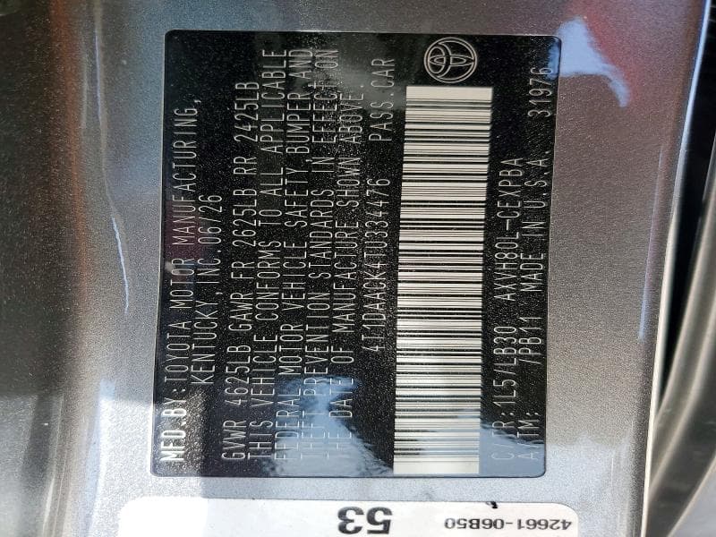 2026 TOYOTA CAMRY XSE 14