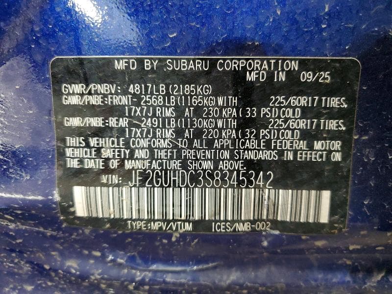 2025 SUBARU CROSSTREK PREMIUM 12