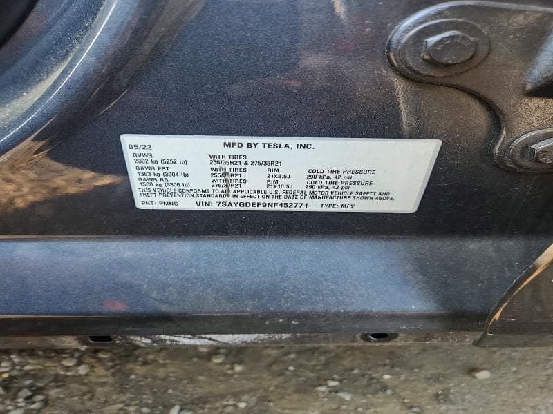 2022 TESLA MODEL  Y 13