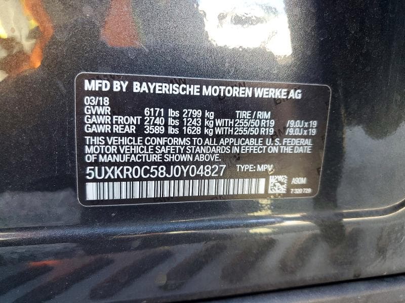 2018 BMW X5 XDRIVE35I 13