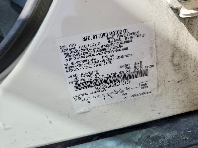 2021 FORD ECOSPORT SE 13