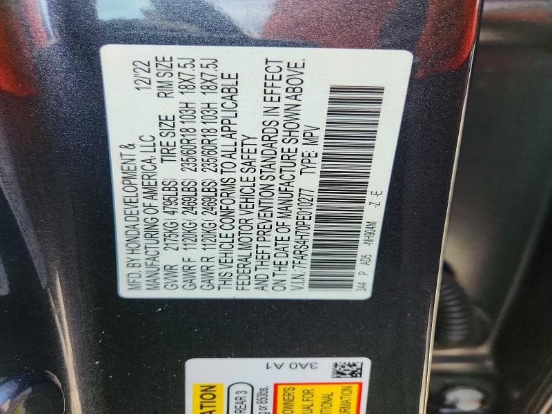 2023 HONDA CR-V EXL 14