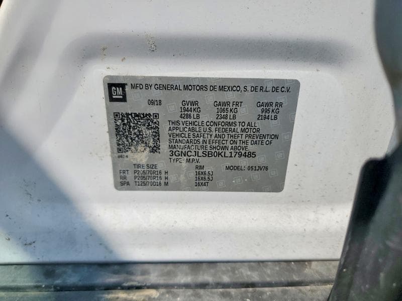 2019 CHEVROLET TRAX 1LT 12