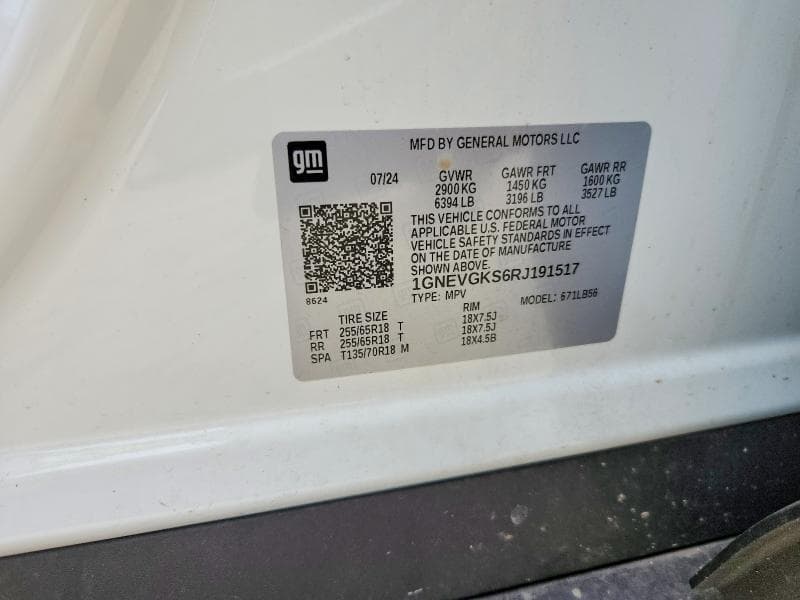 2024 CHEVROLET TRAVERSE LT 12