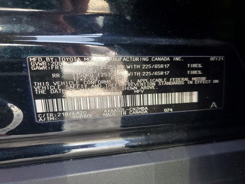 2021 TOYOTA RAV4 XLE 13